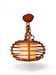 Vintage rattan suspension cage, 1950s