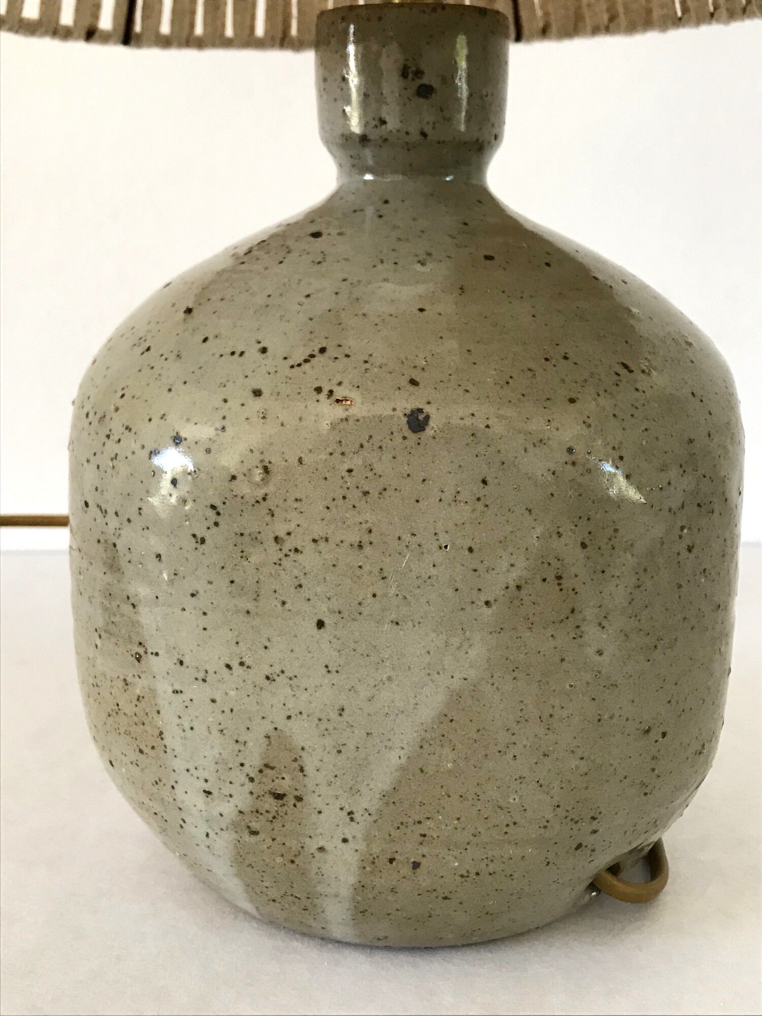 Vintage lamp in glazed stoneware 70s