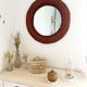 Vintage wicker mirror