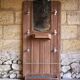 Art Deco walnut coat rack