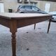 Old shop/work table with 2 drawers, Louis Philippe legs.