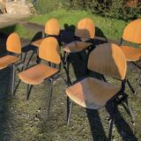Suite de six chaises vintage vers 1970/1980