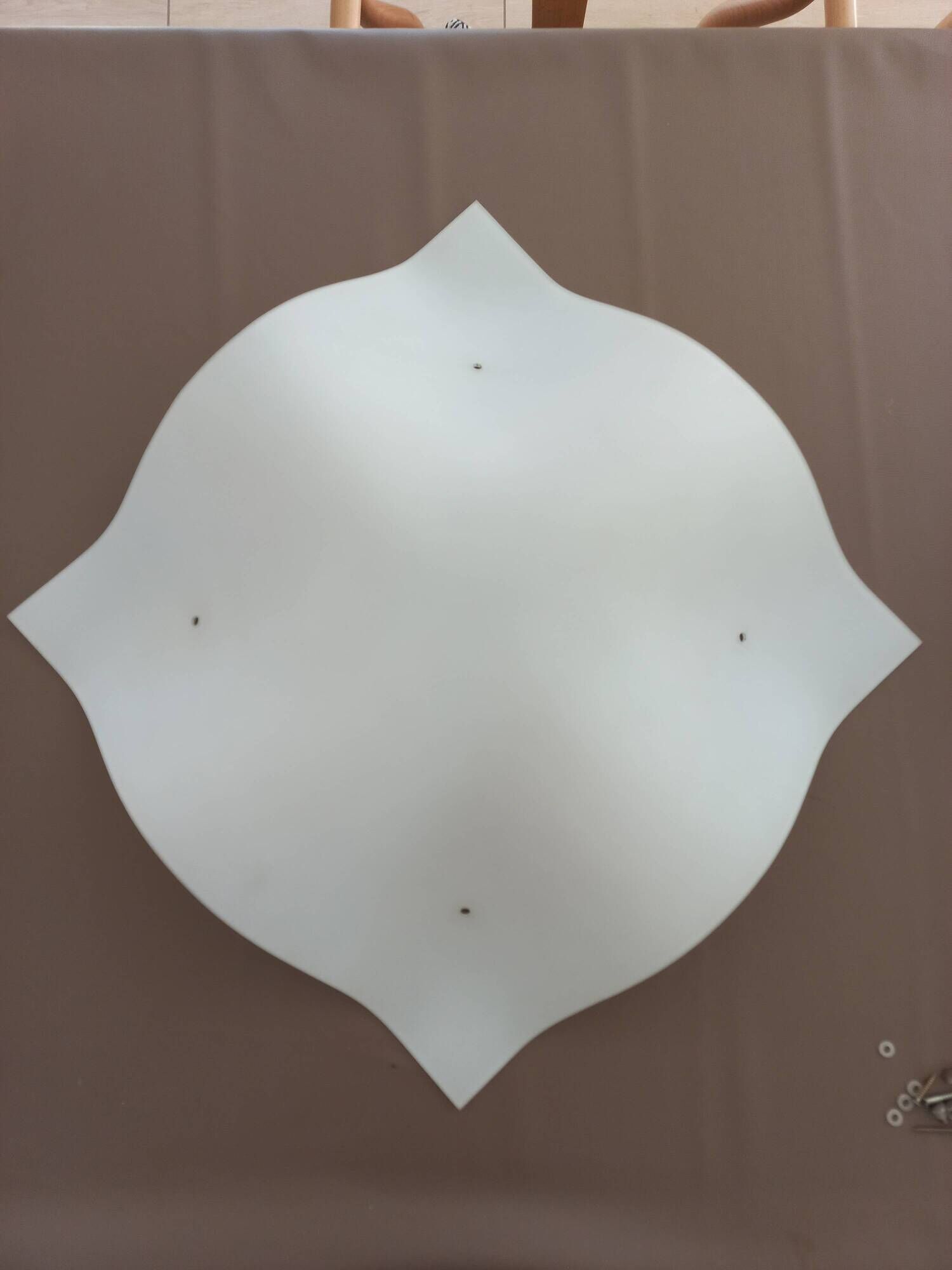 Polished glass ceiling light "Manta Grande" Foscarini