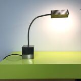 Chrome metal lamp with flexible rod by Michel Boyer for Verre Lumière, 1968