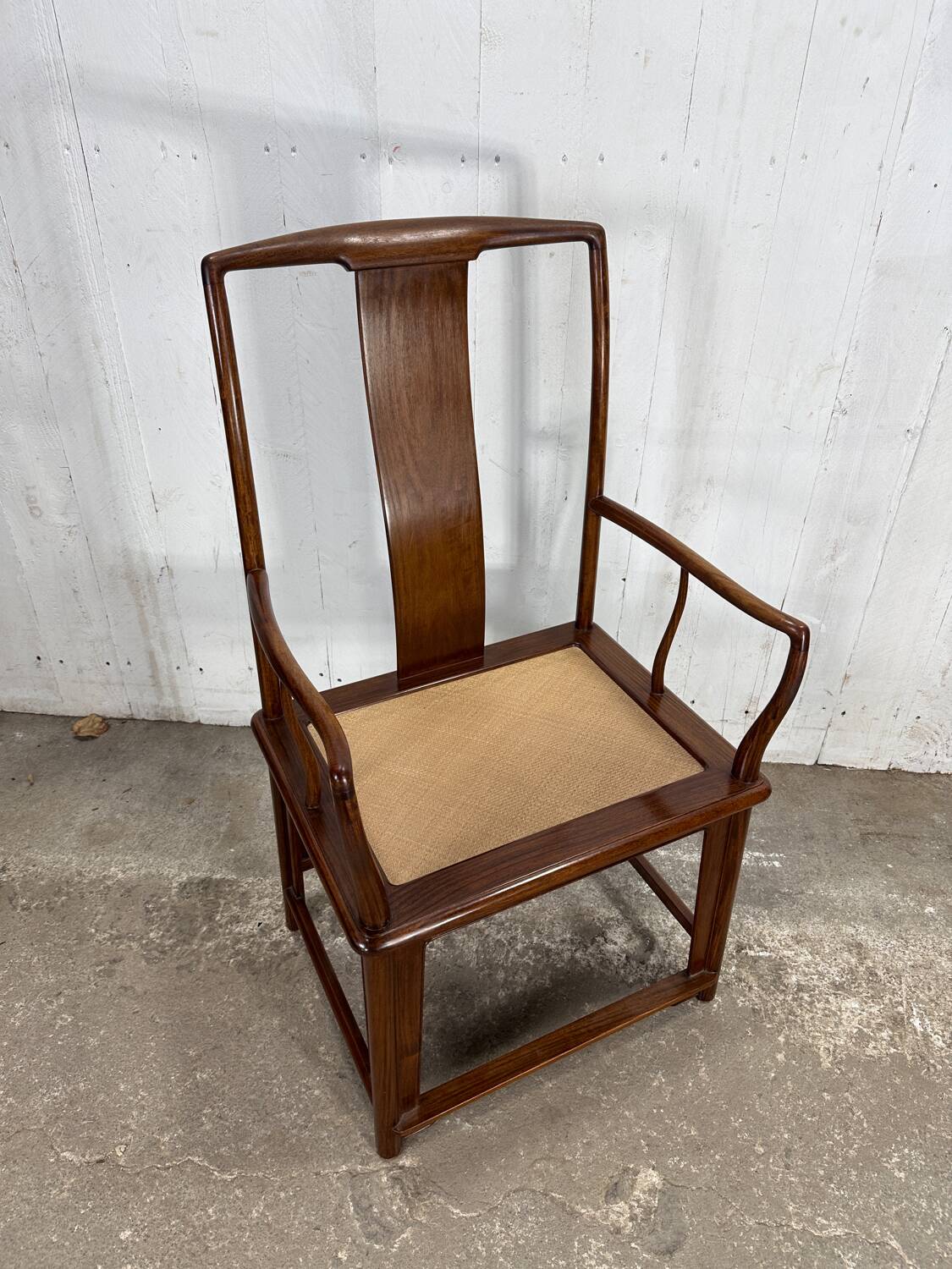 Sublime old teak armchair