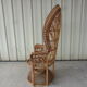 Fauteuil Emmanuelle en osier avec son coussin