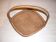Flat diamond-shaped rattan basket with handle