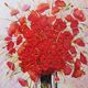 Michel Henry : Bouquet de coquelicots, sérigraphie originale signée