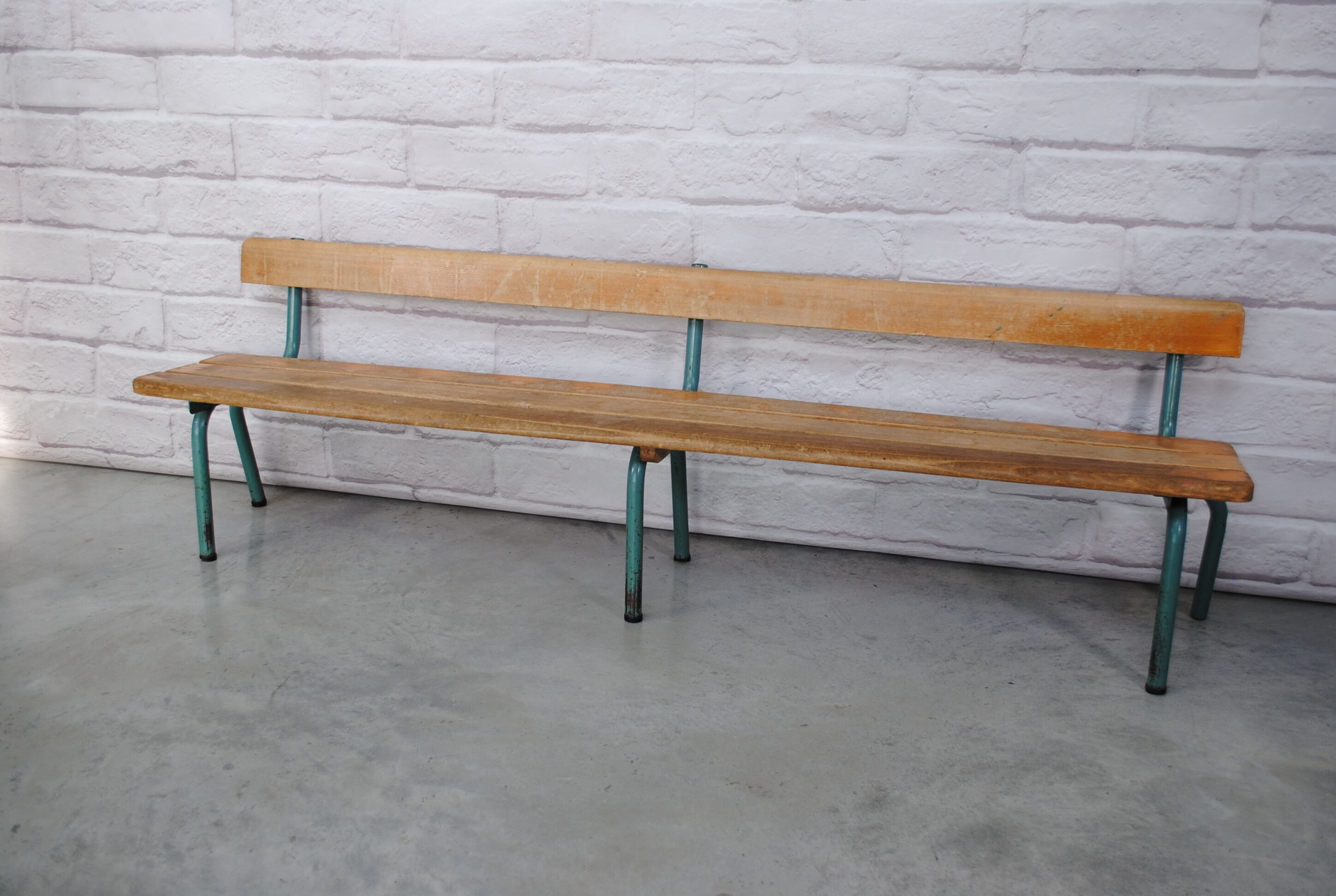 Vintage school bench