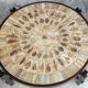 Table basse céramique Roger Capron Vallauris décor herbier
