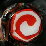Vintage vase in polychrome blown glass