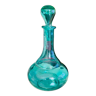 Carafe vintage en verre turquoise
