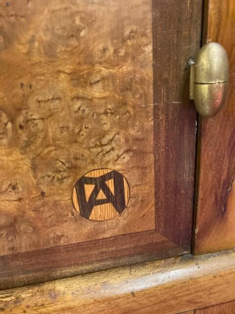 3-door Art Deco wardrobe