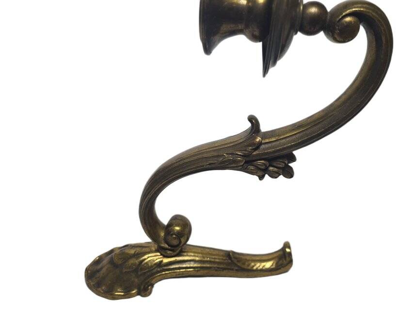 Antique bronze wall lamp, Germany, 1900s