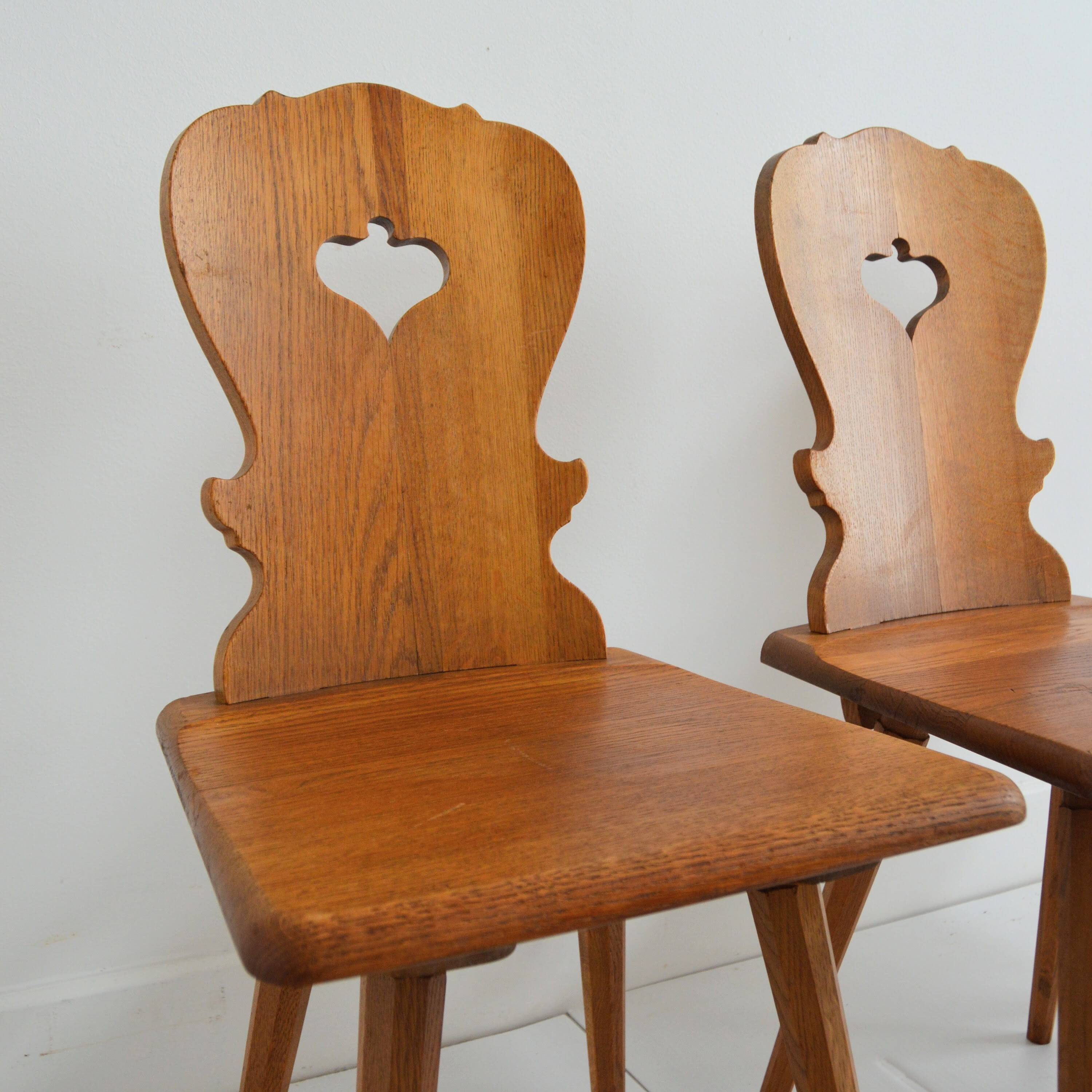 6 Swedish Brutalist chairs, 1960