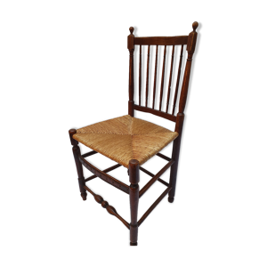 Chaise 18ème siècle paillée