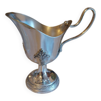 Old silver-plated milk jug