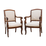 Pair of Restoration-style armchairs