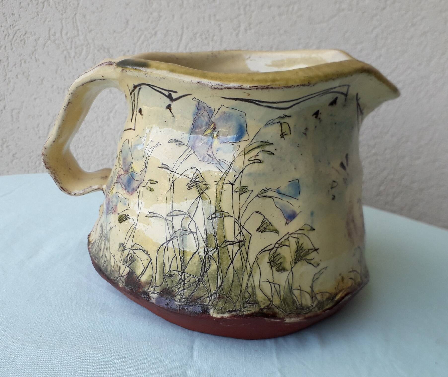 Terracotta pitcher Lopès Zablocki