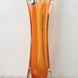 Vintage orange soliflore vase