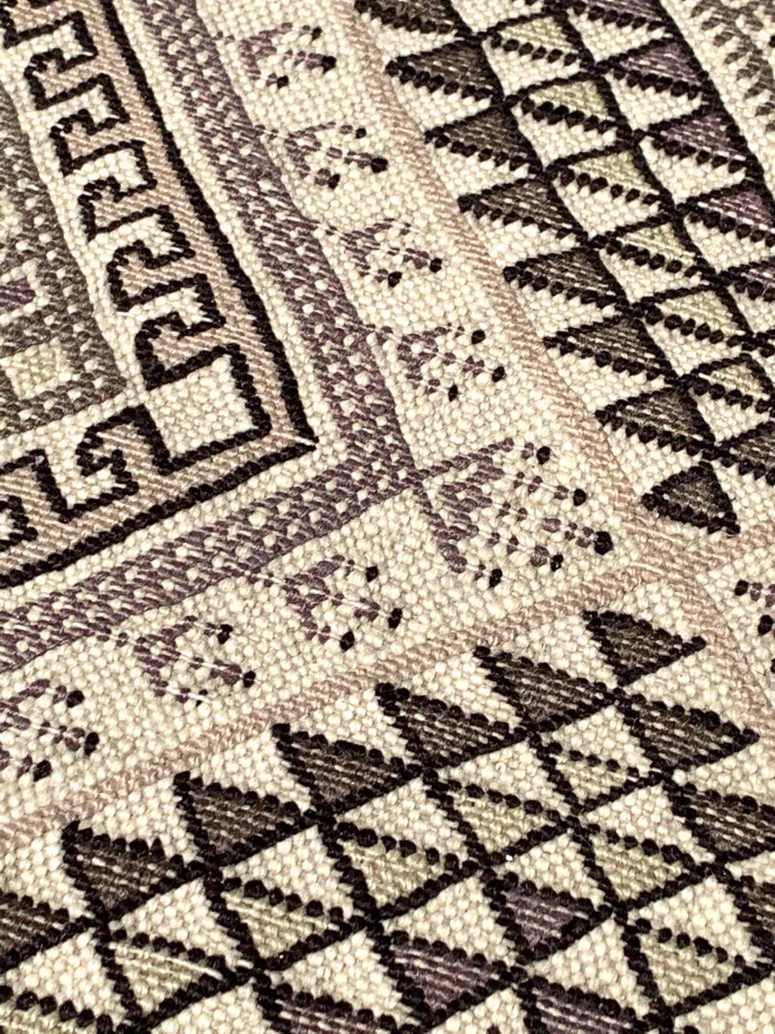 Tapis marocain beige et marron, années 70 - 186x266cm