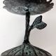 Pretty vintage bronze candle holder