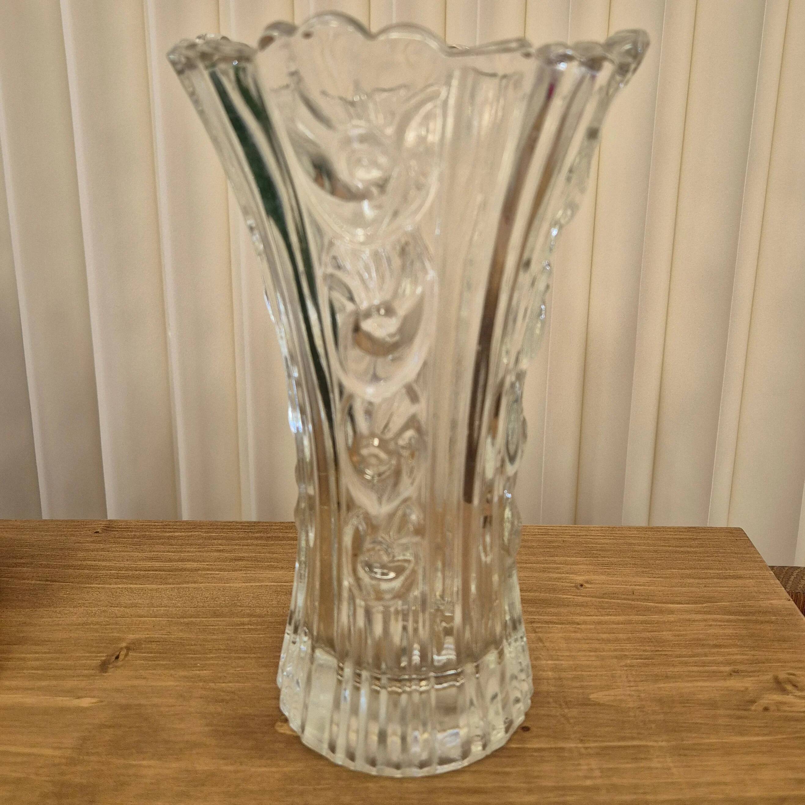 Cut glass vase