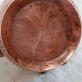 Ancient copper and brass travel teapot 20th