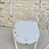 Pair of Mobilor chairs, in metal and wood