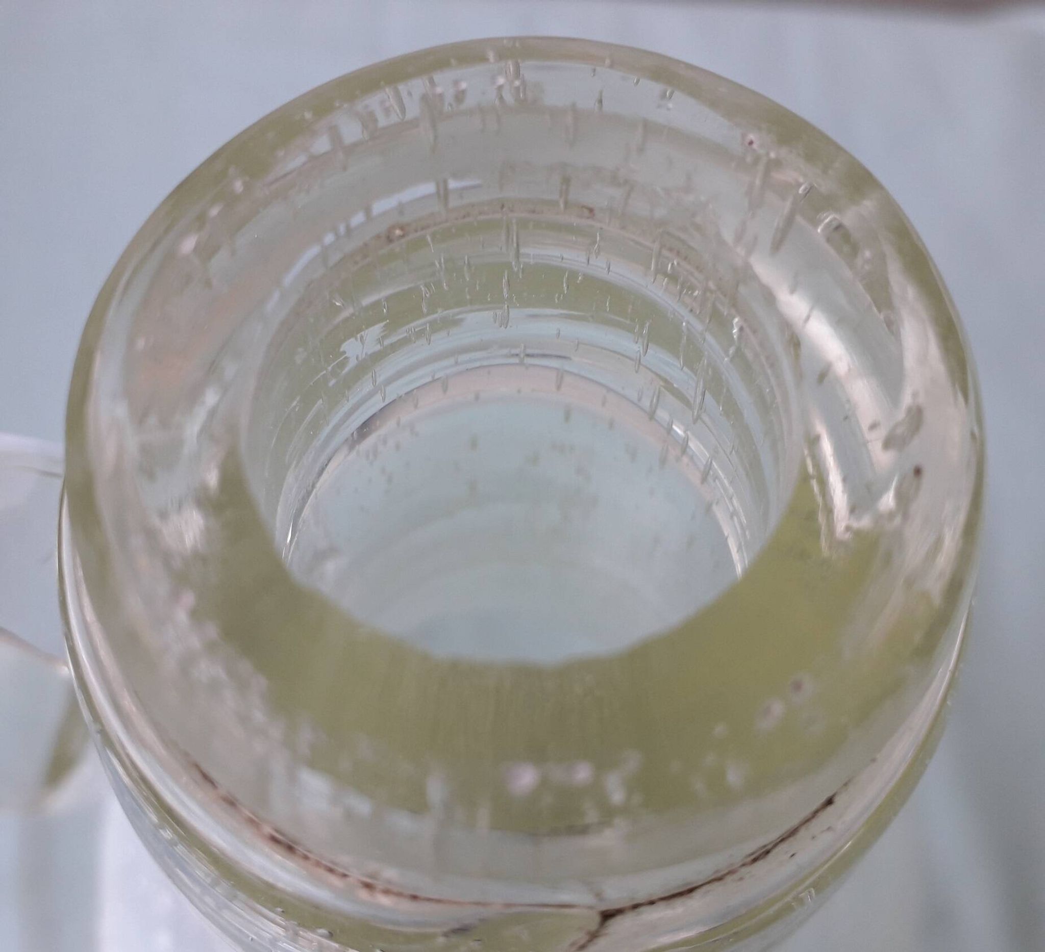 Bubble glass carafe