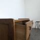 1950s pine chest of drawers with tapered legs.