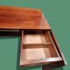 Rectangular veneered wooden desk in Art Deco style. 1930s-1940s.