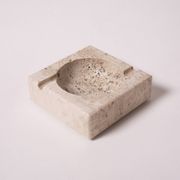 Travertine stone ashtray
