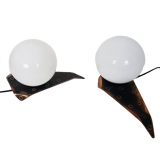 A pair of Polish lamps, 1960s