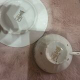 Tasse avec secoupe porcelaine berry