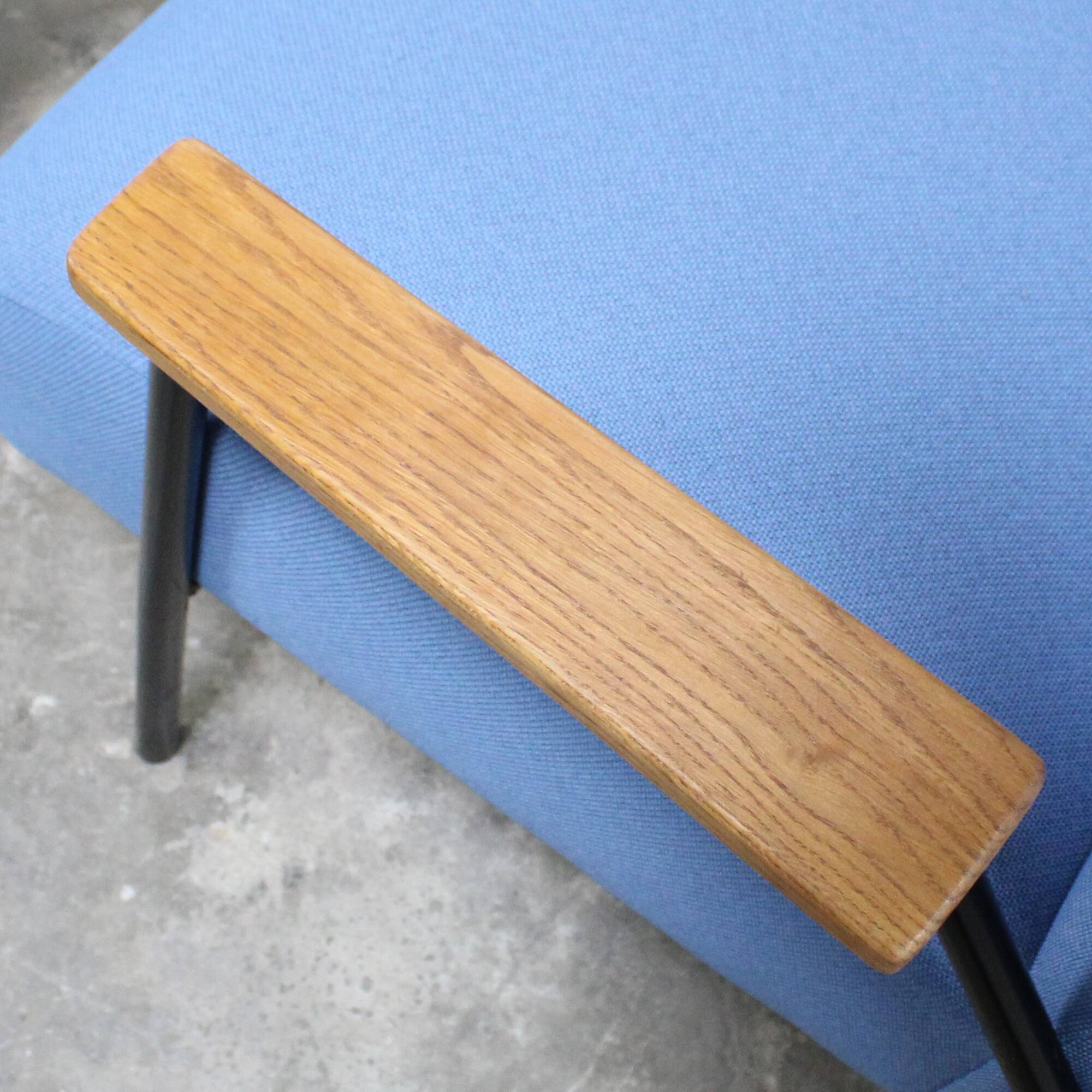 “Rio” armchair and bull ottoman by Pierre Guariche for Meurop 1962