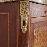 Low furniture marquetry style louis XVI