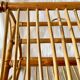 Vintage bamboo and rattan magazine rack