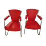pair of hairdresser's chairs