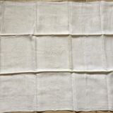 Old table set 12 napkins and tablecloth monogrammed AD