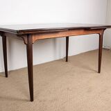 Table de repas extensible danoise en Palissandre, modèle 54 par Gunni Omann