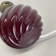 Unique Table Lamp Base made of Murano Glass with Red Ball, Barovier & Toso (attributed), Italy, 1960s