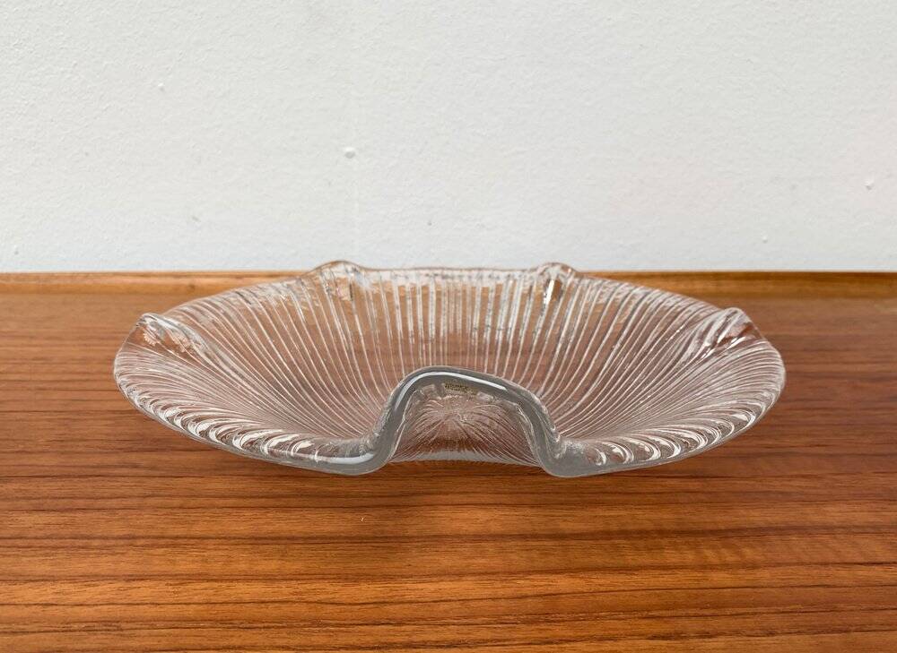 Vintage Swedish Glass Bowl from Pukeberg Glass, 1970s