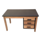 Bureau 1940/60 en bois relooké