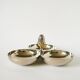 Triple silver-plated metal pocket emptier, Pinecone model, 1950 - 23 X 11 cm