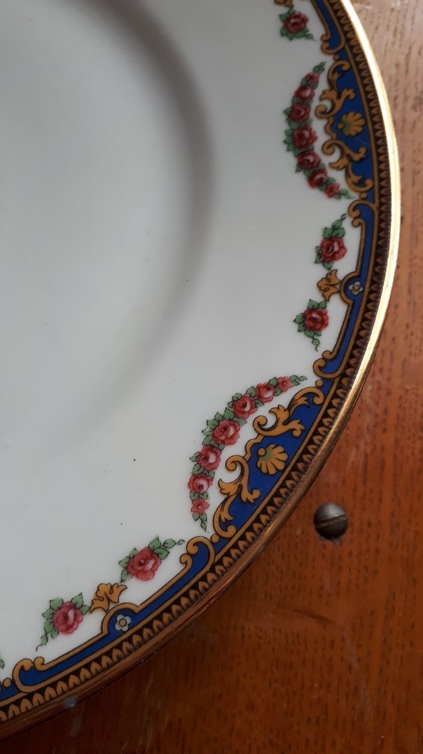 Pair of porcelain plates