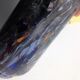 Boheme vase in multicolored thick glass splashes height 27 cm