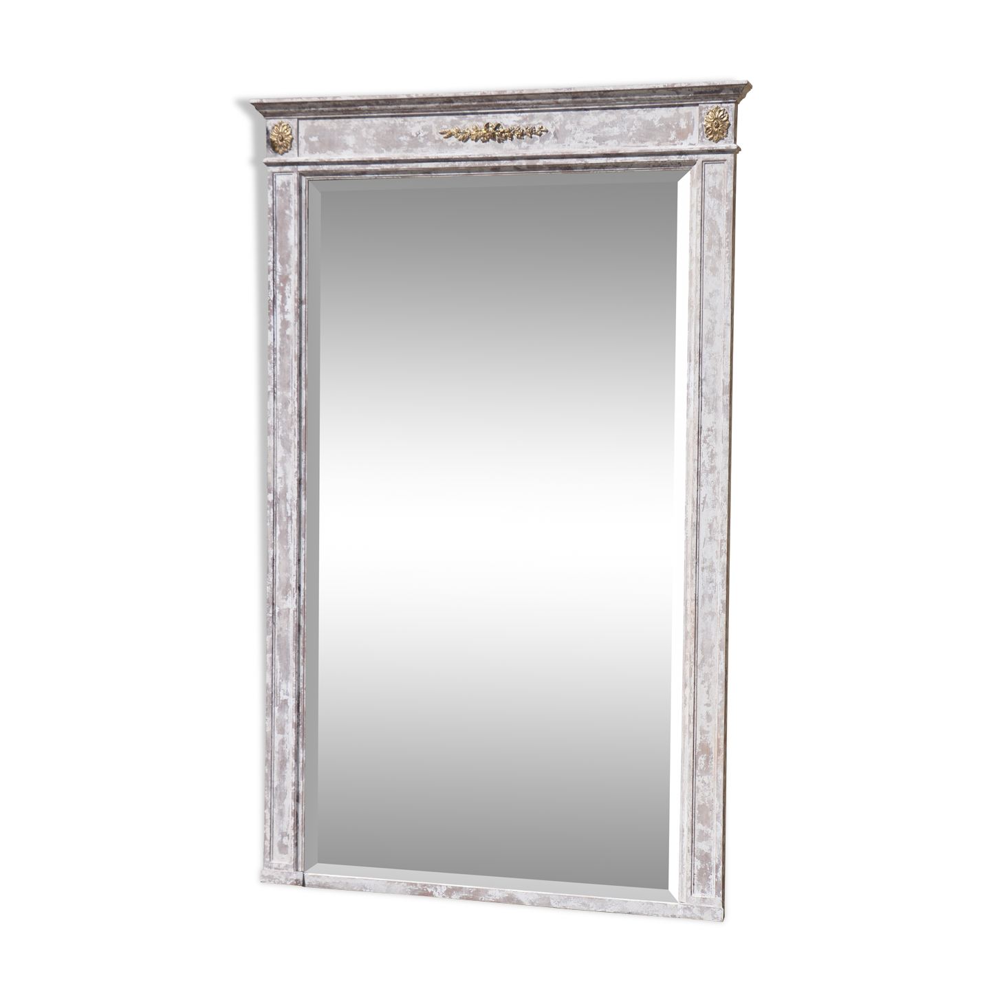 Louis XVI-style trumeau mirror  - 168x106cm