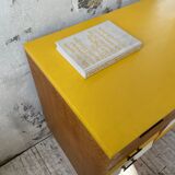 Furniture chest of drawers two-tone 60s