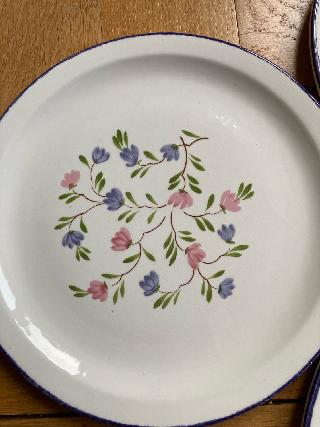 Dessert plates flowers mill of wolves MDL